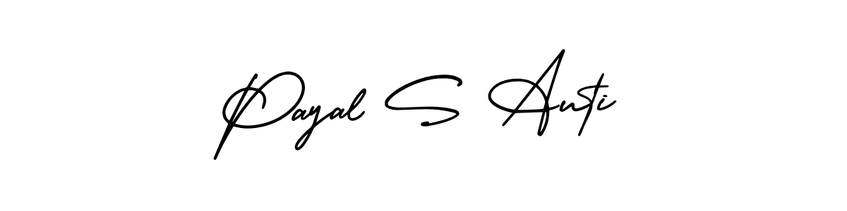 Use a signature maker to create a handwritten signature online. With this signature software, you can design (AmerikaSignatureDemo-Regular) your own signature for name Payal S Auti. Payal S Auti signature style 3 images and pictures png