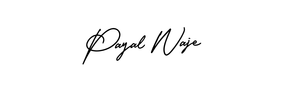 Also we have Payal Waje name is the best signature style. Create professional handwritten signature collection using AmerikaSignatureDemo-Regular autograph style. Payal Waje signature style 3 images and pictures png