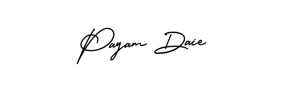 Also You can easily find your signature by using the search form. We will create Payam Daie name handwritten signature images for you free of cost using AmerikaSignatureDemo-Regular sign style. Payam Daie signature style 3 images and pictures png