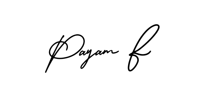 See photos of Payam F official signature by Spectra . Check more albums & portfolios. Read reviews & check more about AmerikaSignatureDemo-Regular font. Payam F signature style 3 images and pictures png