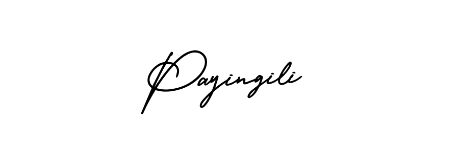 Payingili stylish signature style. Best Handwritten Sign (AmerikaSignatureDemo-Regular) for my name. Handwritten Signature Collection Ideas for my name Payingili. Payingili signature style 3 images and pictures png