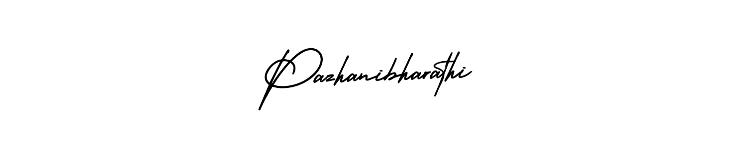 How to make Pazhanibharathi name signature. Use AmerikaSignatureDemo-Regular style for creating short signs online. This is the latest handwritten sign. Pazhanibharathi signature style 3 images and pictures png