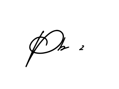 How to make Pb 2 name signature. Use AmerikaSignatureDemo-Regular style for creating short signs online. This is the latest handwritten sign. Pb 2 signature style 3 images and pictures png