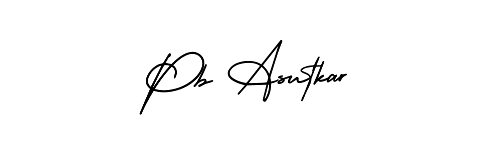 Also You can easily find your signature by using the search form. We will create Pb Asutkar name handwritten signature images for you free of cost using AmerikaSignatureDemo-Regular sign style. Pb Asutkar signature style 3 images and pictures png