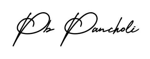 Discover the perfect balance of readability and style for Pb Pancholi with AmerikaSignatureDemo-Regular font. Create your dream signature today. Pb Pancholi signature style 3 images and pictures png