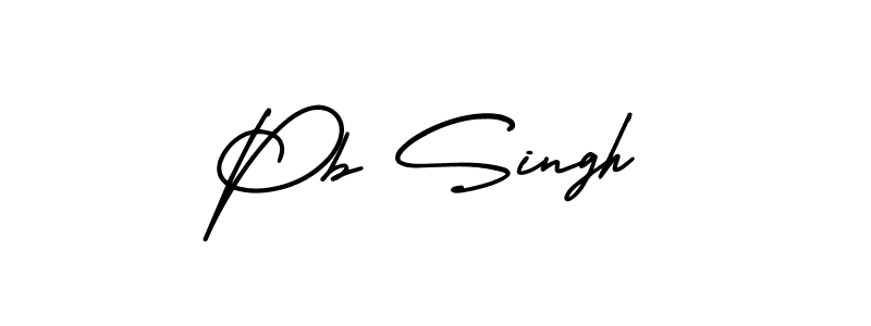 Also You can easily find your signature by using the search form. We will create Pb Singh name handwritten signature images for you free of cost using AmerikaSignatureDemo-Regular sign style. Pb Singh signature style 3 images and pictures png