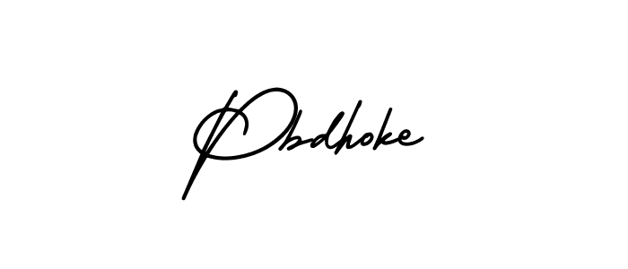 How to make Pbdhoke signature? AmerikaSignatureDemo-Regular is a professional autograph style. Create handwritten signature for Pbdhoke name. Pbdhoke signature style 3 images and pictures png