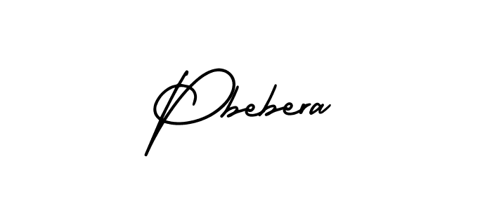 Create a beautiful signature design for name Pbebera. With this signature (AmerikaSignatureDemo-Regular) fonts, you can make a handwritten signature for free. Pbebera signature style 3 images and pictures png