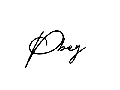 Make a beautiful signature design for name Pbey. With this signature (AmerikaSignatureDemo-Regular) style, you can create a handwritten signature for free. Pbey signature style 3 images and pictures png