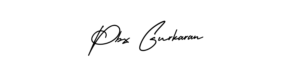 The best way (AmerikaSignatureDemo-Regular) to make a short signature is to pick only two or three words in your name. The name Pbx Gurkaran include a total of six letters. For converting this name. Pbx Gurkaran signature style 3 images and pictures png