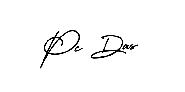 It looks lik you need a new signature style for name Pc Das. Design unique handwritten (AmerikaSignatureDemo-Regular) signature with our free signature maker in just a few clicks. Pc Das signature style 3 images and pictures png