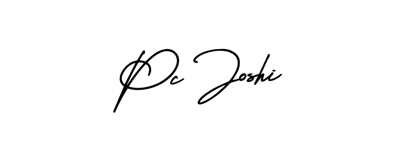 Similarly AmerikaSignatureDemo-Regular is the best handwritten signature design. Signature creator online .You can use it as an online autograph creator for name Pc Joshi. Pc Joshi signature style 3 images and pictures png