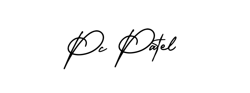 Also we have Pc Patel name is the best signature style. Create professional handwritten signature collection using AmerikaSignatureDemo-Regular autograph style. Pc Patel signature style 3 images and pictures png