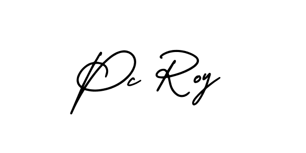 AmerikaSignatureDemo-Regular is a professional signature style that is perfect for those who want to add a touch of class to their signature. It is also a great choice for those who want to make their signature more unique. Get Pc Roy name to fancy signature for free. Pc Roy signature style 3 images and pictures png