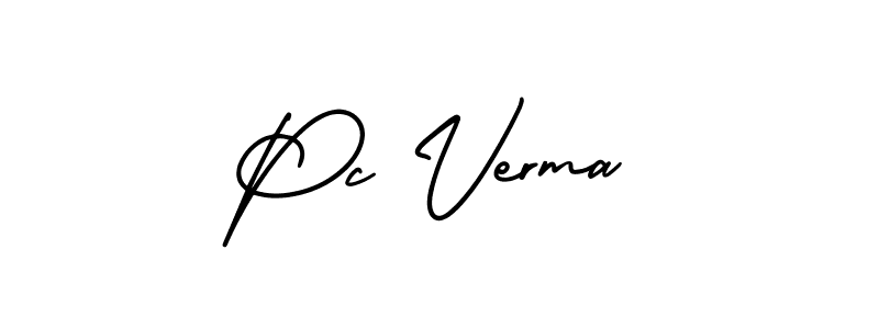 AmerikaSignatureDemo-Regular is a professional signature style that is perfect for those who want to add a touch of class to their signature. It is also a great choice for those who want to make their signature more unique. Get Pc Verma name to fancy signature for free. Pc Verma signature style 3 images and pictures png