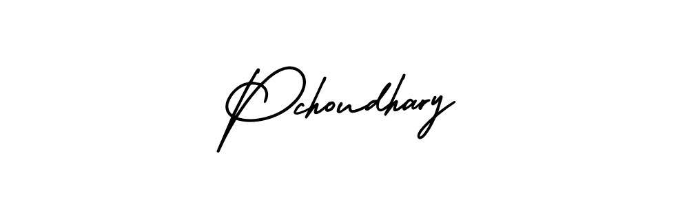 Pchoudhary stylish signature style. Best Handwritten Sign (AmerikaSignatureDemo-Regular) for my name. Handwritten Signature Collection Ideas for my name Pchoudhary. Pchoudhary signature style 3 images and pictures png