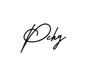 Pchy stylish signature style. Best Handwritten Sign (AmerikaSignatureDemo-Regular) for my name. Handwritten Signature Collection Ideas for my name Pchy. Pchy signature style 3 images and pictures png