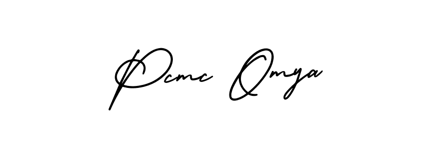 Also we have Pcmc Omya name is the best signature style. Create professional handwritten signature collection using AmerikaSignatureDemo-Regular autograph style. Pcmc Omya signature style 3 images and pictures png