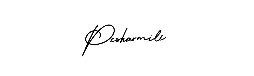 Best and Professional Signature Style for Pcsharmili. AmerikaSignatureDemo-Regular Best Signature Style Collection. Pcsharmili signature style 3 images and pictures png