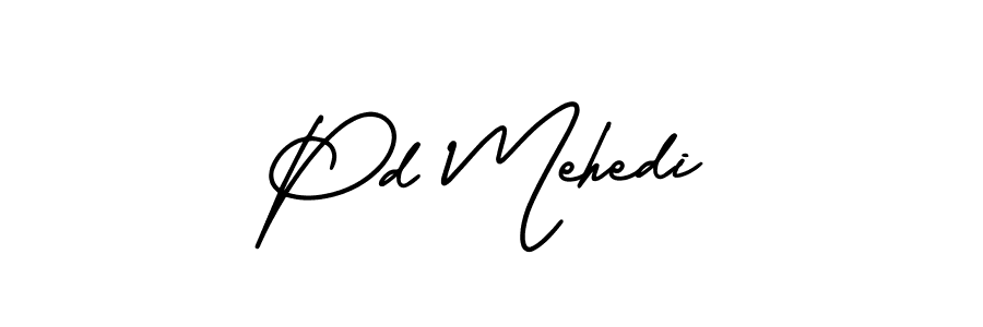 This is the best signature style for the Pd Mehedi name. Also you like these signature font (AmerikaSignatureDemo-Regular). Mix name signature. Pd Mehedi signature style 3 images and pictures png