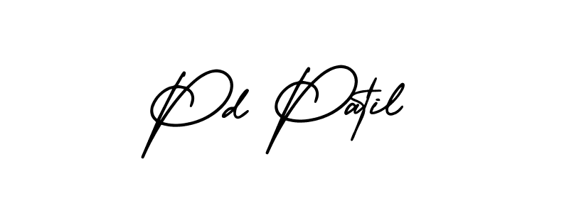 It looks lik you need a new signature style for name Pd Patil. Design unique handwritten (AmerikaSignatureDemo-Regular) signature with our free signature maker in just a few clicks. Pd Patil signature style 3 images and pictures png