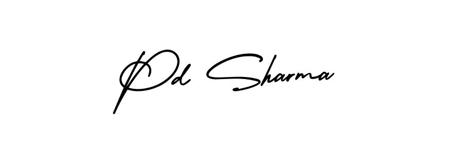 Make a beautiful signature design for name Pd Sharma. With this signature (AmerikaSignatureDemo-Regular) style, you can create a handwritten signature for free. Pd Sharma signature style 3 images and pictures png