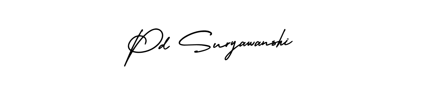 Design your own signature with our free online signature maker. With this signature software, you can create a handwritten (AmerikaSignatureDemo-Regular) signature for name Pd Suryawanshi. Pd Suryawanshi signature style 3 images and pictures png