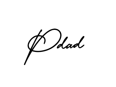 How to Draw Pdad signature style? AmerikaSignatureDemo-Regular is a latest design signature styles for name Pdad. Pdad signature style 3 images and pictures png