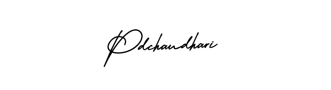 Pdchaudhari stylish signature style. Best Handwritten Sign (AmerikaSignatureDemo-Regular) for my name. Handwritten Signature Collection Ideas for my name Pdchaudhari. Pdchaudhari signature style 3 images and pictures png