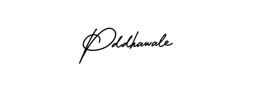 Make a beautiful signature design for name Pddhawale. With this signature (AmerikaSignatureDemo-Regular) style, you can create a handwritten signature for free. Pddhawale signature style 3 images and pictures png