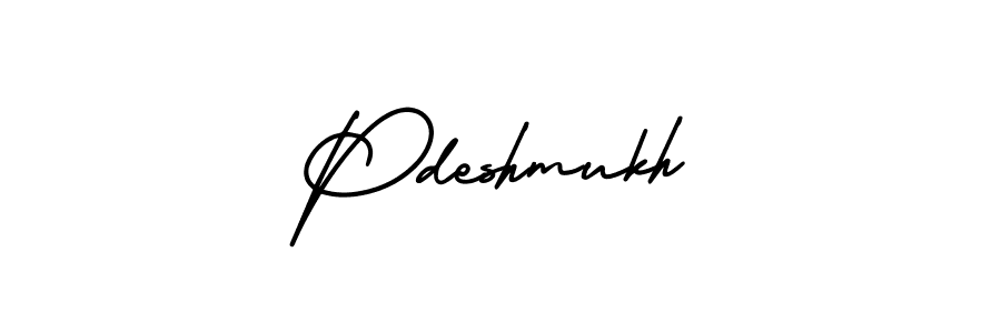 Pdeshmukh stylish signature style. Best Handwritten Sign (AmerikaSignatureDemo-Regular) for my name. Handwritten Signature Collection Ideas for my name Pdeshmukh. Pdeshmukh signature style 3 images and pictures png