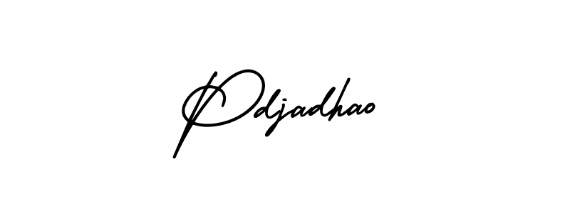 This is the best signature style for the Pdjadhao name. Also you like these signature font (AmerikaSignatureDemo-Regular). Mix name signature. Pdjadhao signature style 3 images and pictures png
