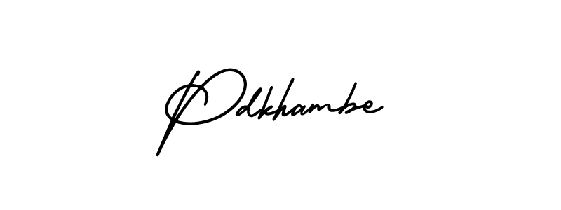 Make a beautiful signature design for name Pdkhambe. With this signature (AmerikaSignatureDemo-Regular) style, you can create a handwritten signature for free. Pdkhambe signature style 3 images and pictures png