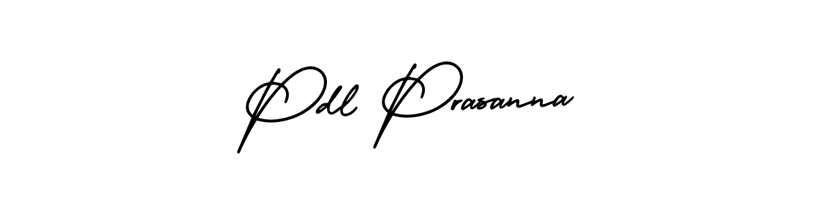 How to Draw Pdl Prasanna signature style? AmerikaSignatureDemo-Regular is a latest design signature styles for name Pdl Prasanna. Pdl Prasanna signature style 3 images and pictures png