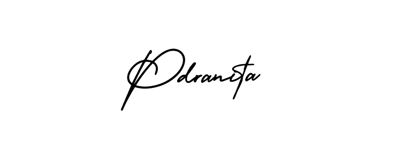 How to make Pdranita signature? AmerikaSignatureDemo-Regular is a professional autograph style. Create handwritten signature for Pdranita name. Pdranita signature style 3 images and pictures png
