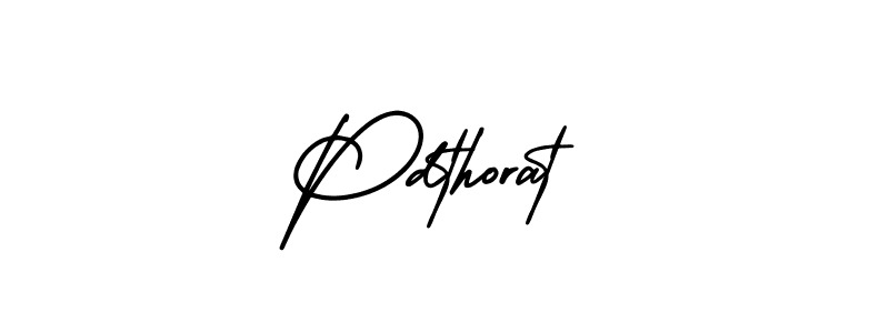 How to make Pdthorat name signature. Use AmerikaSignatureDemo-Regular style for creating short signs online. This is the latest handwritten sign. Pdthorat signature style 3 images and pictures png