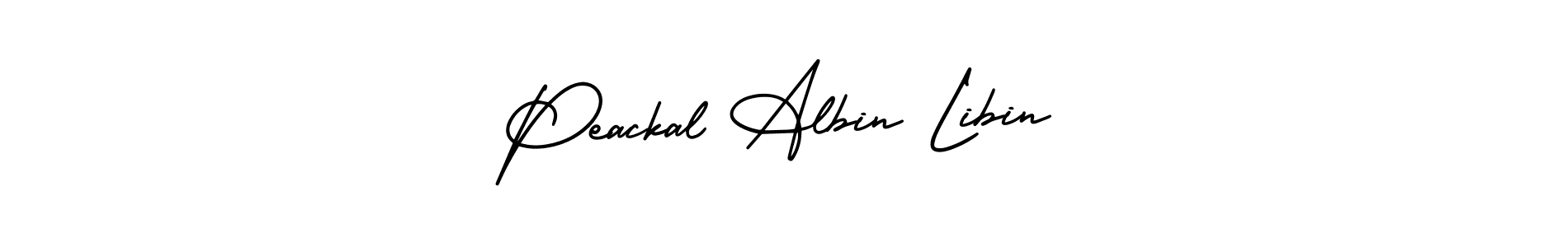 It looks lik you need a new signature style for name Peackal Albin Libin. Design unique handwritten (AmerikaSignatureDemo-Regular) signature with our free signature maker in just a few clicks. Peackal Albin Libin signature style 3 images and pictures png