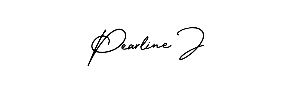 Also You can easily find your signature by using the search form. We will create Pearline J name handwritten signature images for you free of cost using AmerikaSignatureDemo-Regular sign style. Pearline J signature style 3 images and pictures png
