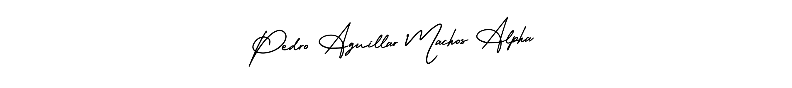 Make a beautiful signature design for name Pedro Aguillar Machos Alpha. Use this online signature maker to create a handwritten signature for free. Pedro Aguillar Machos Alpha signature style 3 images and pictures png