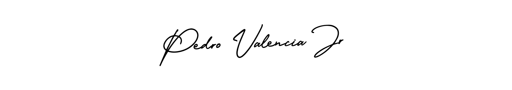Create a beautiful signature design for name Pedro Valencia Jr. With this signature (AmerikaSignatureDemo-Regular) fonts, you can make a handwritten signature for free. Pedro Valencia Jr signature style 3 images and pictures png