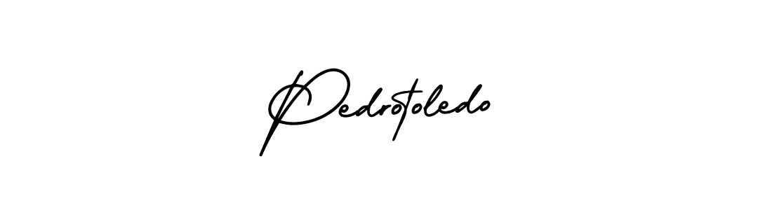 Make a beautiful signature design for name Pedrotoledo. With this signature (AmerikaSignatureDemo-Regular) style, you can create a handwritten signature for free. Pedrotoledo signature style 3 images and pictures png