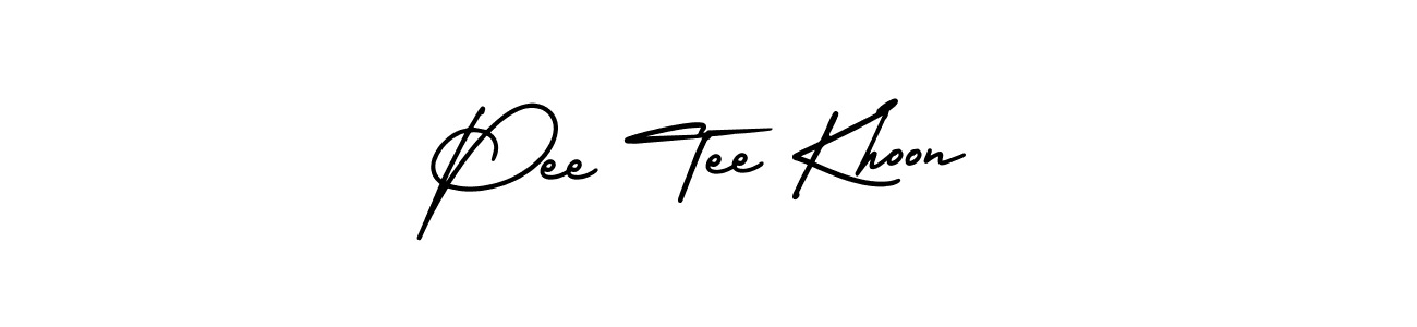 Pee Tee Khoon stylish signature style. Best Handwritten Sign (AmerikaSignatureDemo-Regular) for my name. Handwritten Signature Collection Ideas for my name Pee Tee Khoon. Pee Tee Khoon signature style 3 images and pictures png