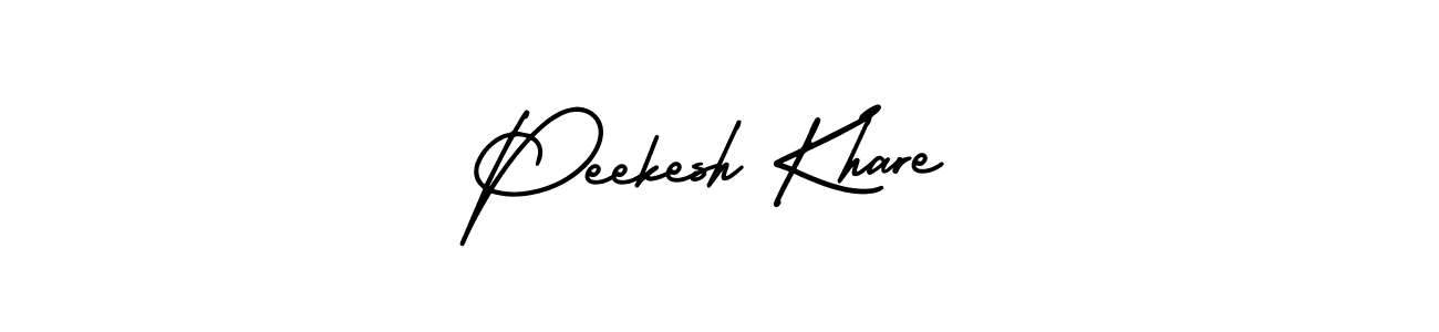 AmerikaSignatureDemo-Regular is a professional signature style that is perfect for those who want to add a touch of class to their signature. It is also a great choice for those who want to make their signature more unique. Get Peekesh Khare name to fancy signature for free. Peekesh Khare signature style 3 images and pictures png