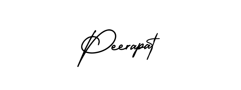 Design your own signature with our free online signature maker. With this signature software, you can create a handwritten (AmerikaSignatureDemo-Regular) signature for name Peerapat. Peerapat signature style 3 images and pictures png