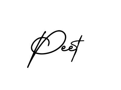 Use a signature maker to create a handwritten signature online. With this signature software, you can design (AmerikaSignatureDemo-Regular) your own signature for name Peet. Peet signature style 3 images and pictures png