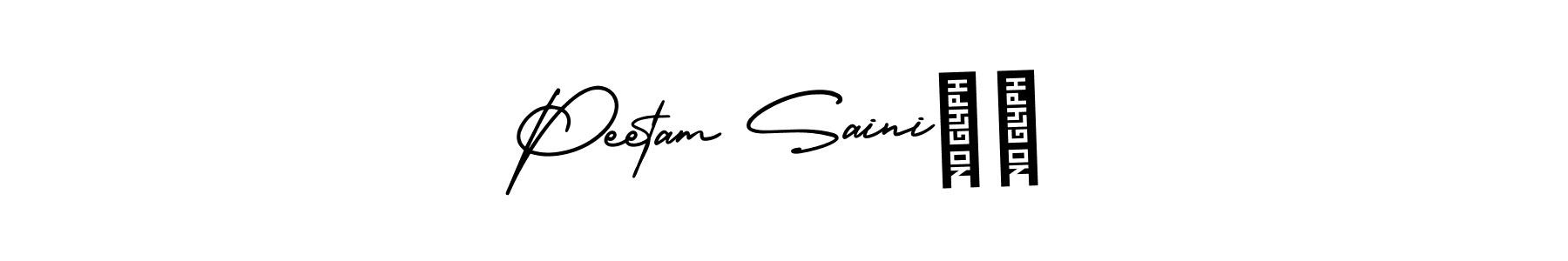 How to Draw Peetam Saini♥️ signature style? AmerikaSignatureDemo-Regular is a latest design signature styles for name Peetam Saini♥️. Peetam Saini♥️ signature style 3 images and pictures png