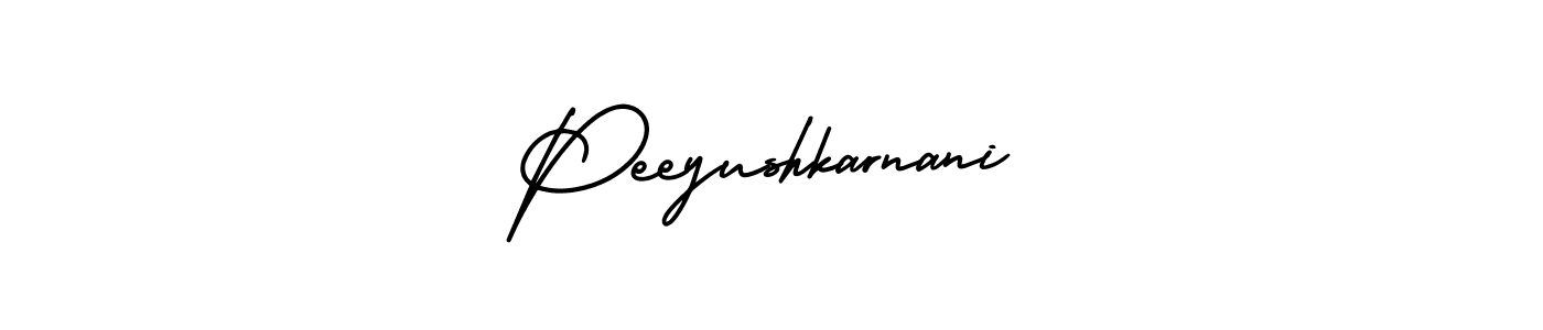 AmerikaSignatureDemo-Regular is a professional signature style that is perfect for those who want to add a touch of class to their signature. It is also a great choice for those who want to make their signature more unique. Get Peeyushkarnani name to fancy signature for free. Peeyushkarnani signature style 3 images and pictures png