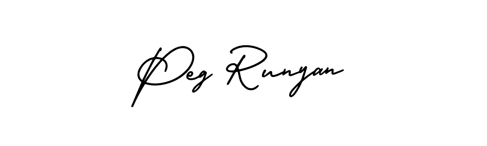 Similarly AmerikaSignatureDemo-Regular is the best handwritten signature design. Signature creator online .You can use it as an online autograph creator for name Peg Runyan. Peg Runyan signature style 3 images and pictures png