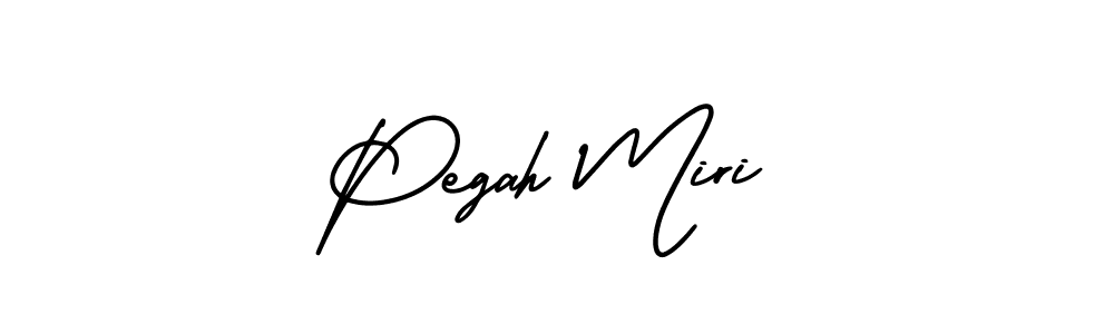 Pegah Miri stylish signature style. Best Handwritten Sign (AmerikaSignatureDemo-Regular) for my name. Handwritten Signature Collection Ideas for my name Pegah Miri. Pegah Miri signature style 3 images and pictures png