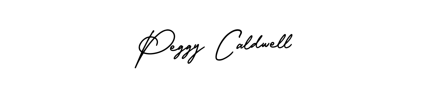 Make a beautiful signature design for name Peggy Caldwell. With this signature (AmerikaSignatureDemo-Regular) style, you can create a handwritten signature for free. Peggy Caldwell signature style 3 images and pictures png